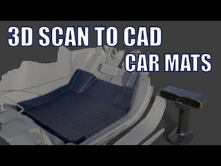 From 3D Scan to CAD - Reversing Legroom for Designing Car Mats