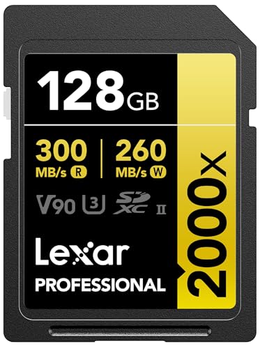 Lexar 128GB Professional 2000x SDXC Memo...