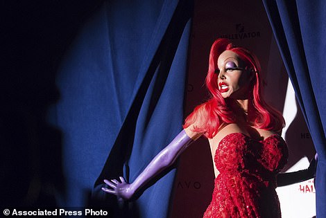 In 2015, she turned herself into a cartoon character by transforming into Jessica Rabbit