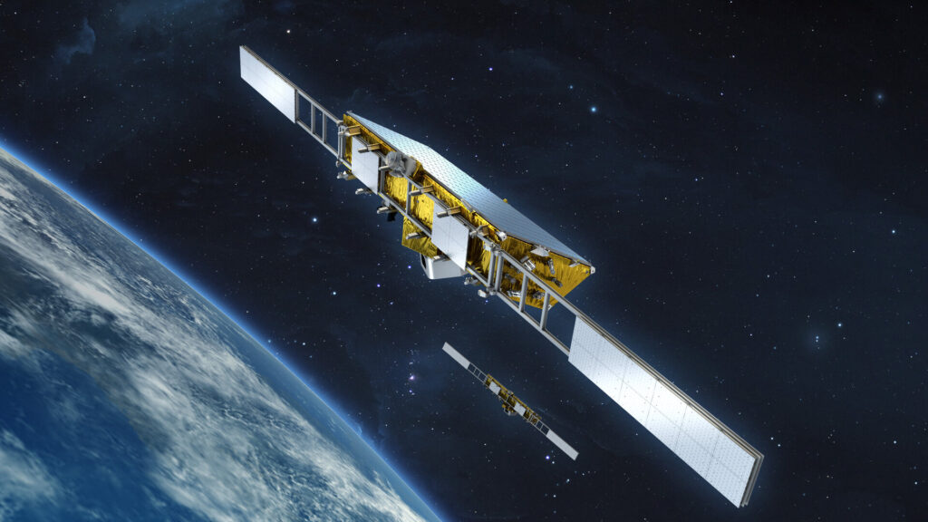 Artist rendering of ESA's harmony satellite.  Image: OHB