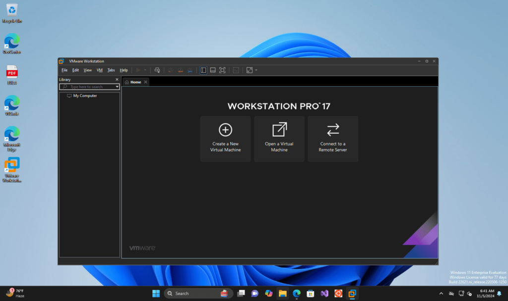 Installing Vmware Workstation Pro on Windows 11 or 10