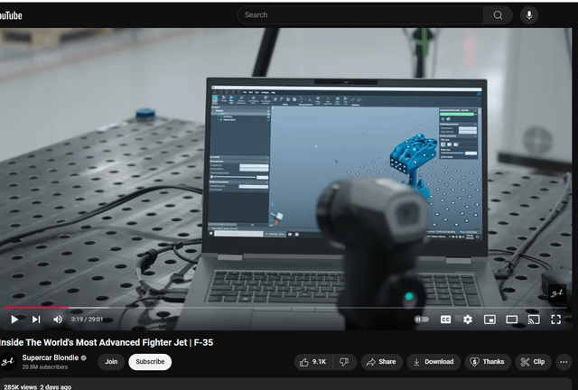 What 3D scanning software is this? (used to inspect F-35 JSF)