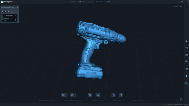 Creality Otter: Scanning quality baffles me ... 3 simple scans, minor post-processing (removal of stray points before generating point cloud)...