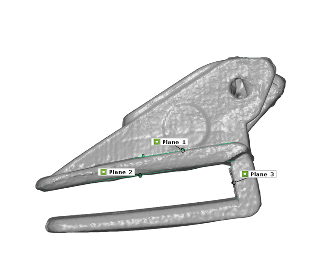 How to determine radius of large curve in GOM inspect (zeiss inspect)