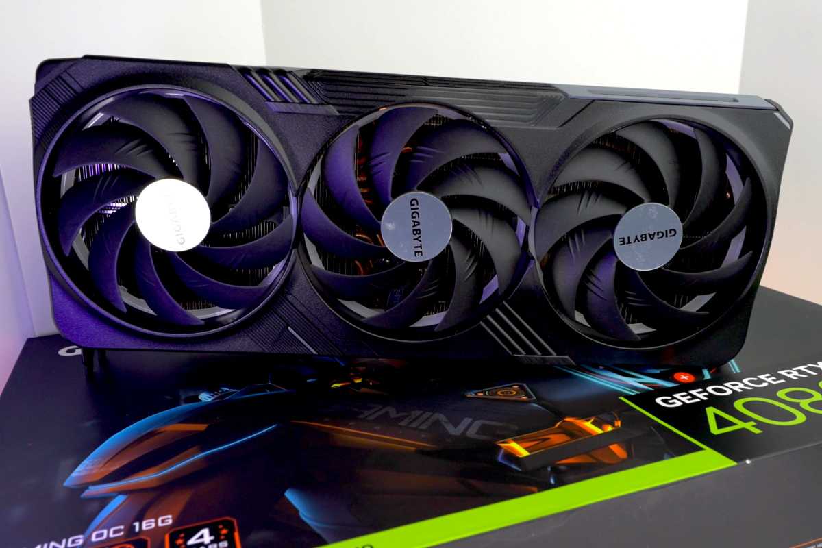 Gigabyte Nvidia GeForce RTX 4080 GPU graphics card hero