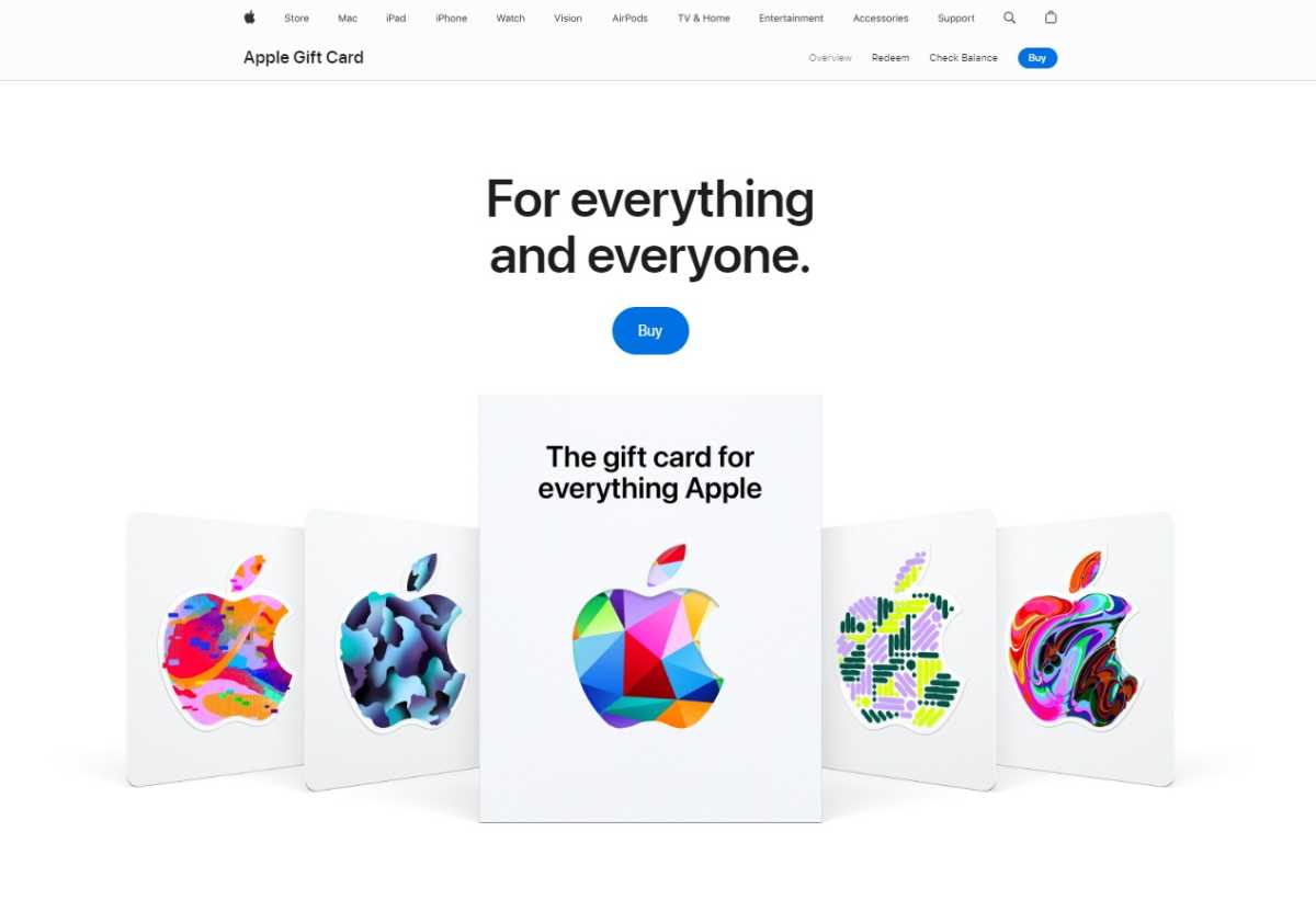 Apple gift card