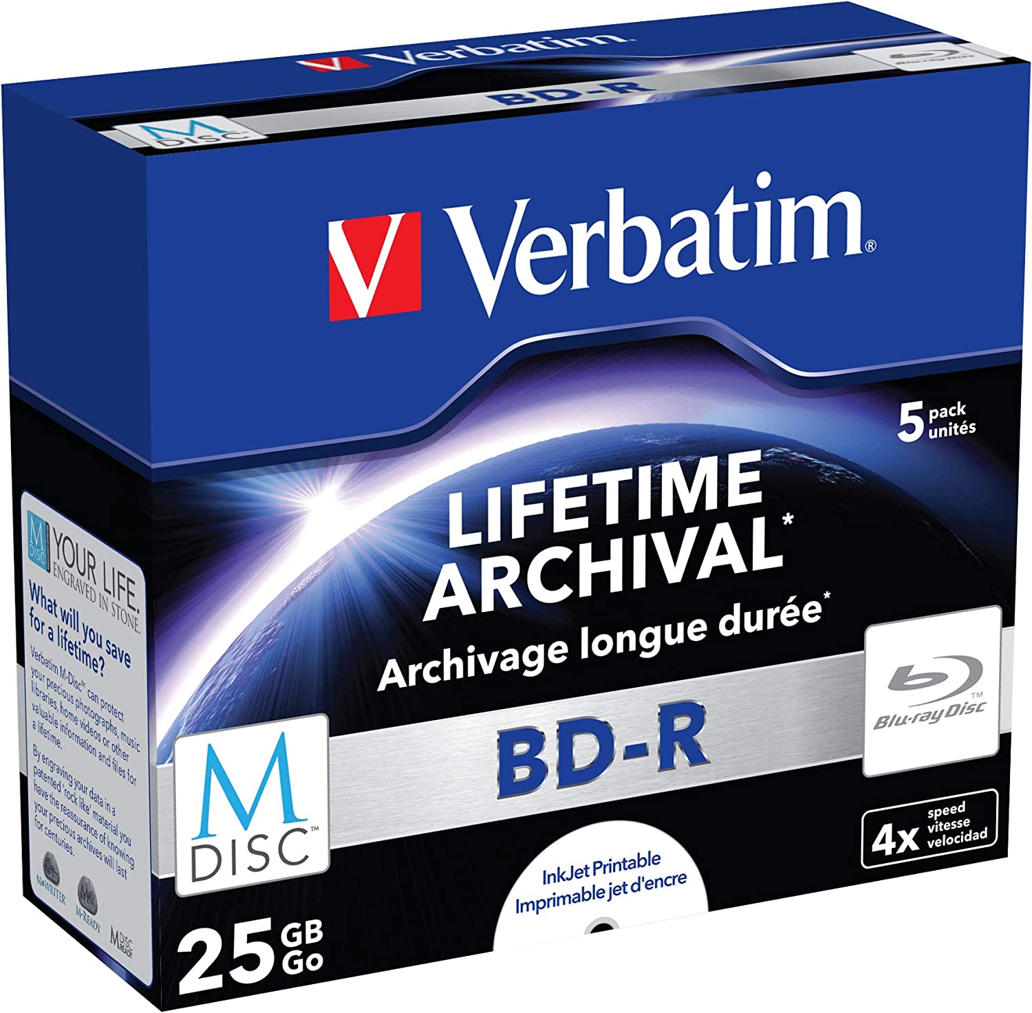 Verbatim MDISC BD-R Blu-ray discs