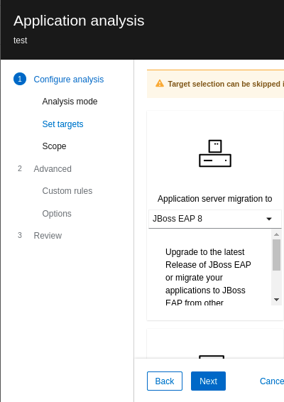 Figure 8: JBoss EAP 8 migration target