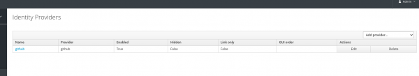 A view of the SSO settings in the Identity Providers tab