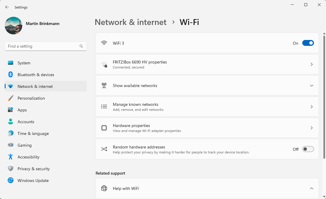 Wifi management