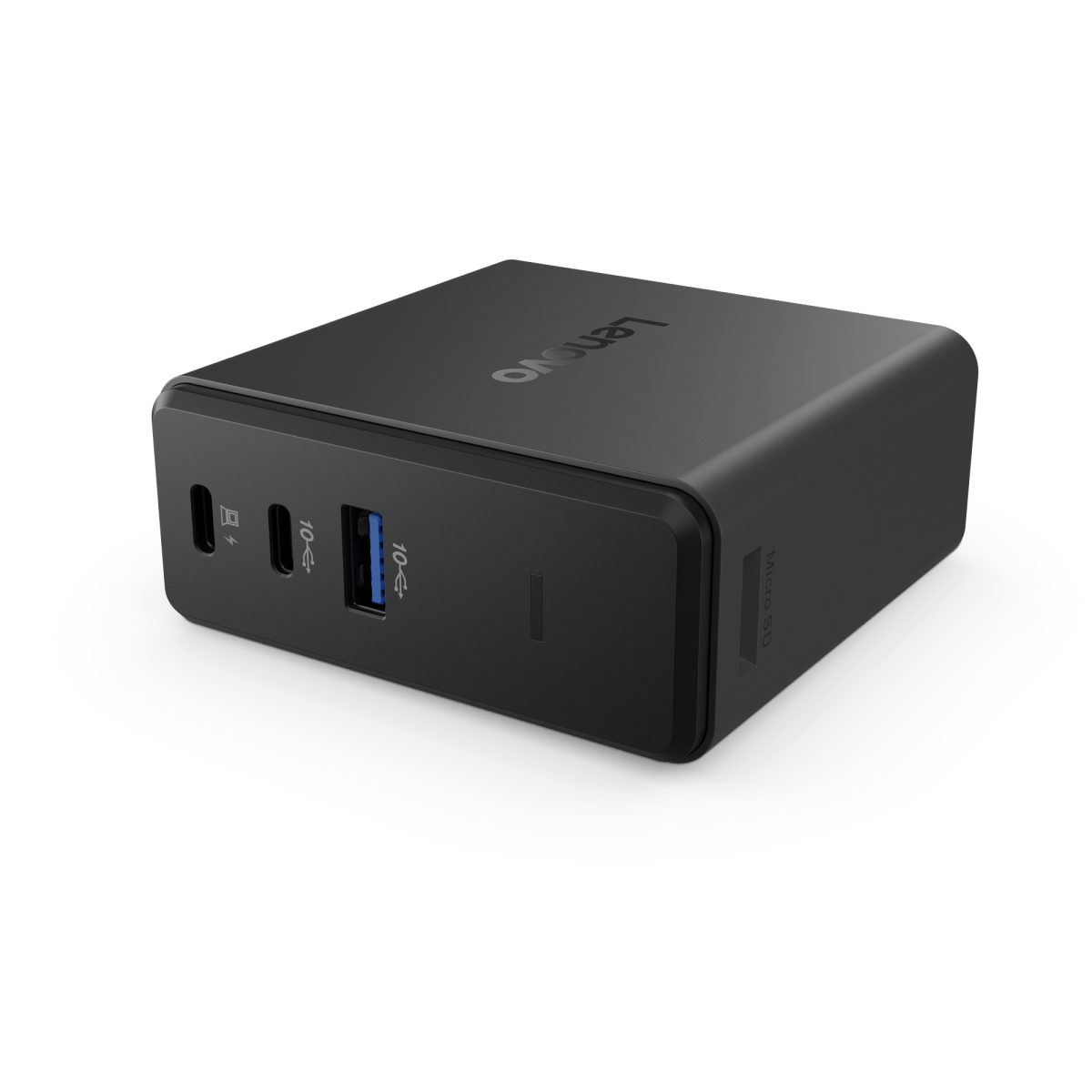 10 65W USB C Travel Dock Floating left