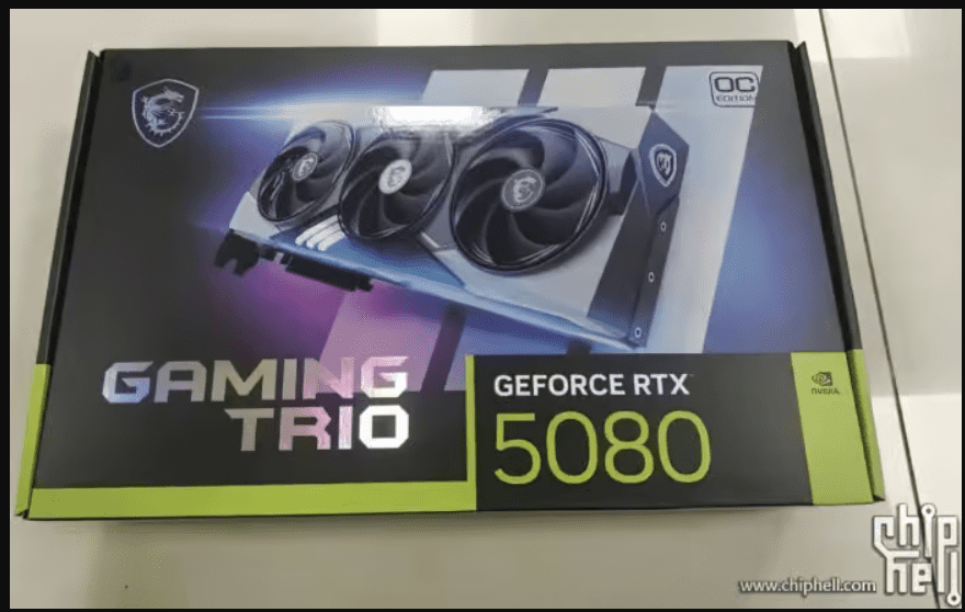 Gaming Trio Geforece RTX 5080 box