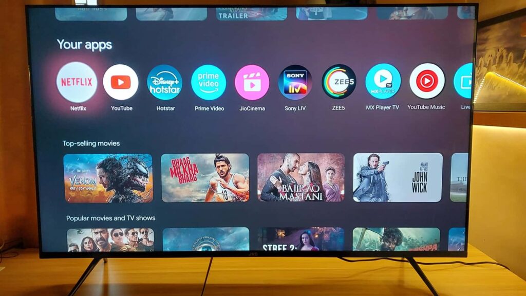 Google TV OS in JVC Smart TV min