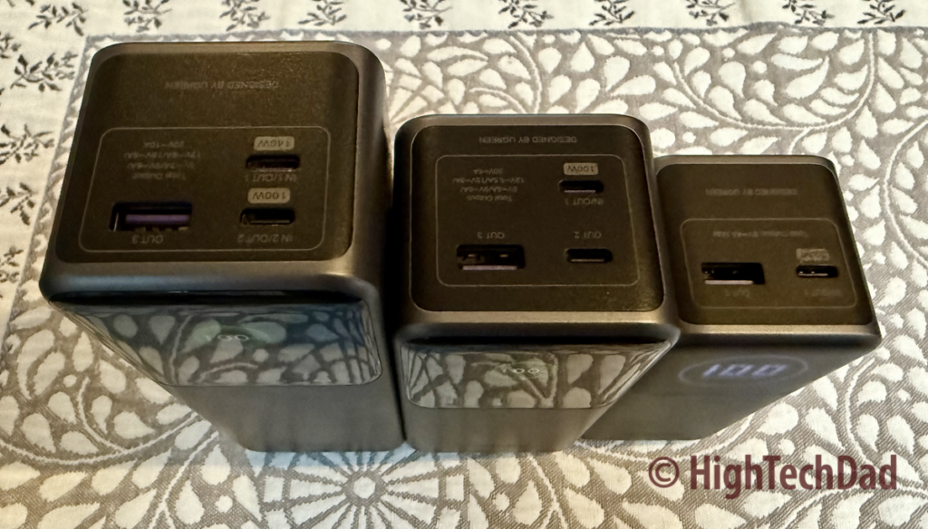 USB ports on the UGREEN Nexode power banks - HighTechDad review