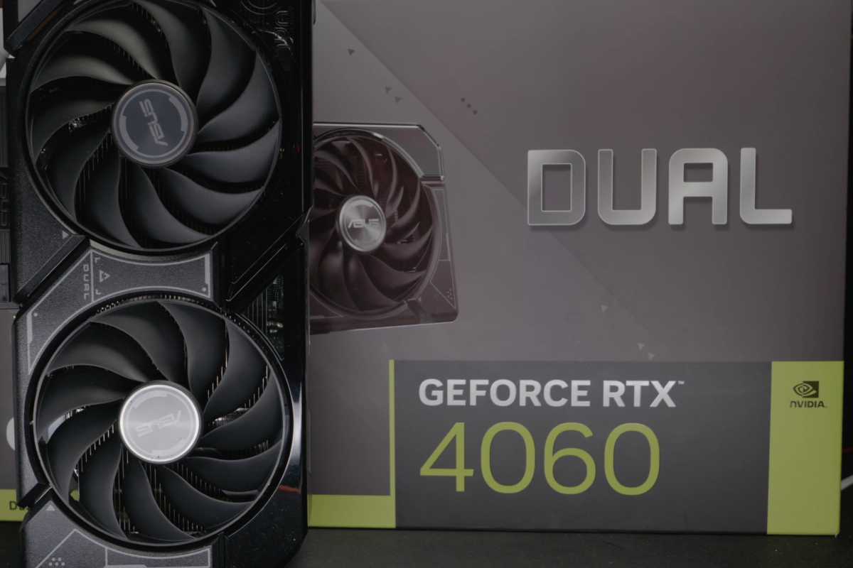 Nvidia GeForce RTX 4060 graphics card and box