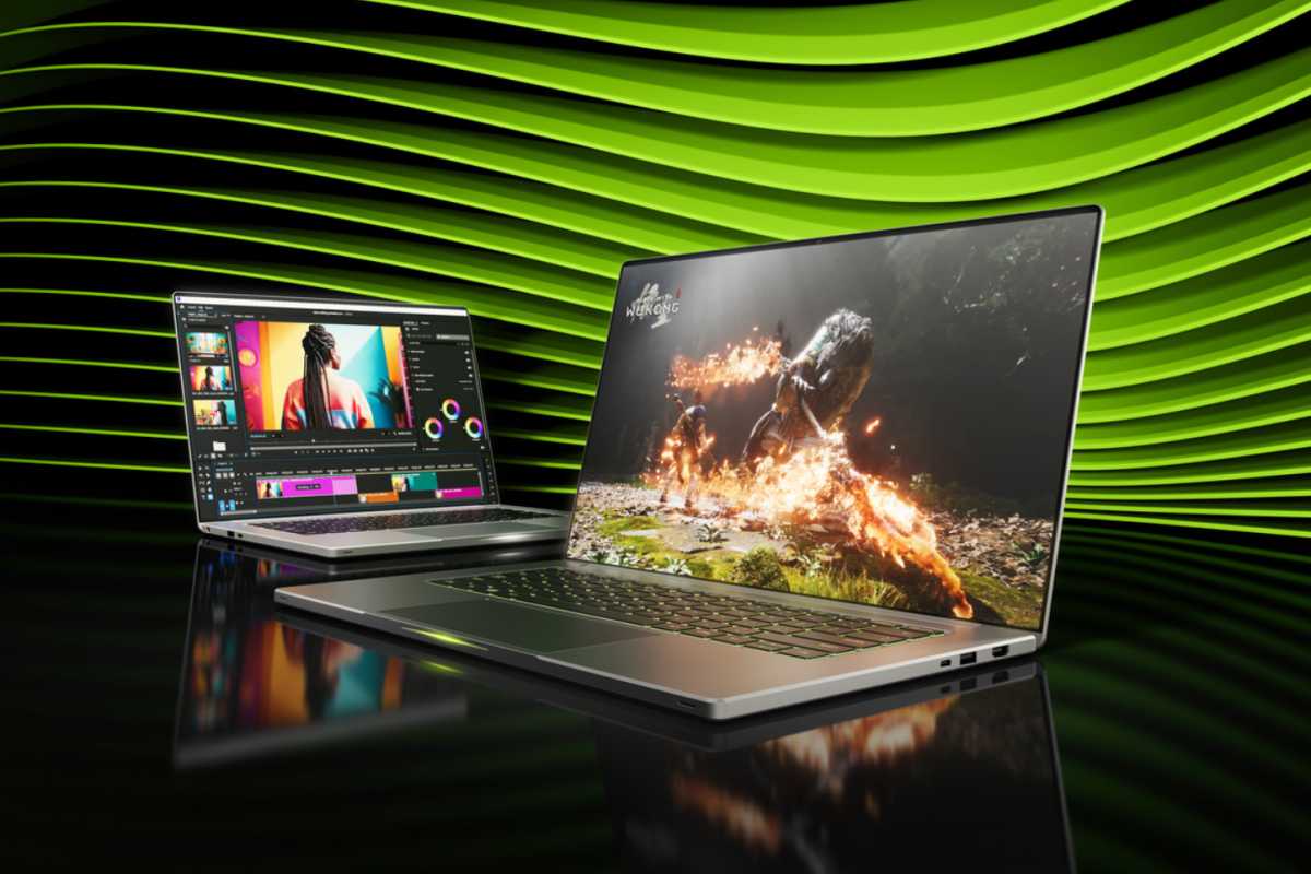 Nvidia RTX 50 series gaming laptops promo