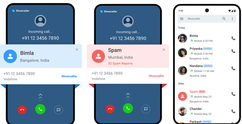 ShowCaller ID for India to find spam calls min