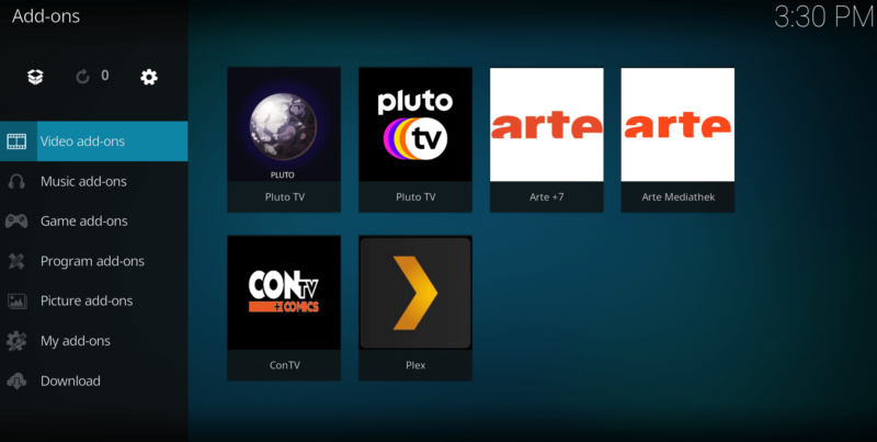 kodi addons library