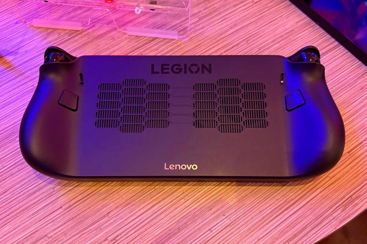 Lenovo Legion Go S from the rear