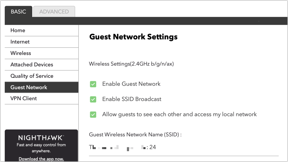 NetGear configuration