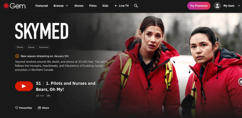 where to watch skymed season 3 cbc gem