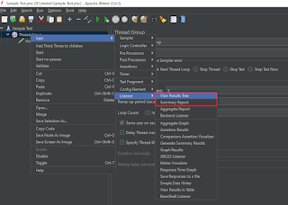 Add Listeners in Apache JMeter Load Testing Plan