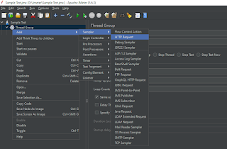 Add HTTP request under jmeter thread group