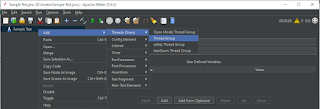Add thread group in jmeter test plan