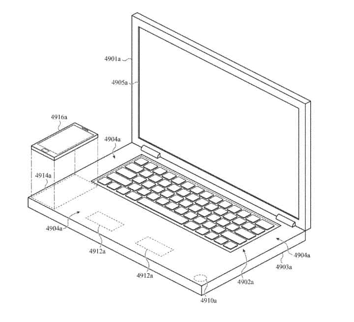 Apple macbook wirless phone charging patent diagram min