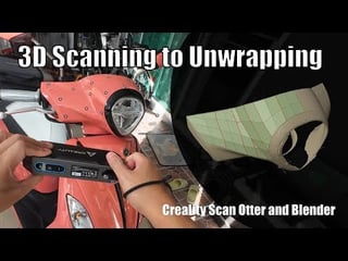 3D Scanning to Unwrapping for Decal with Creality Scan Otter and Blender