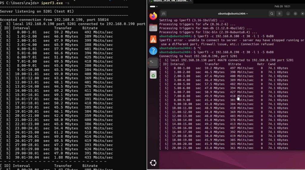 How to Test iPerf3 with QoS on Windows 11 or 10