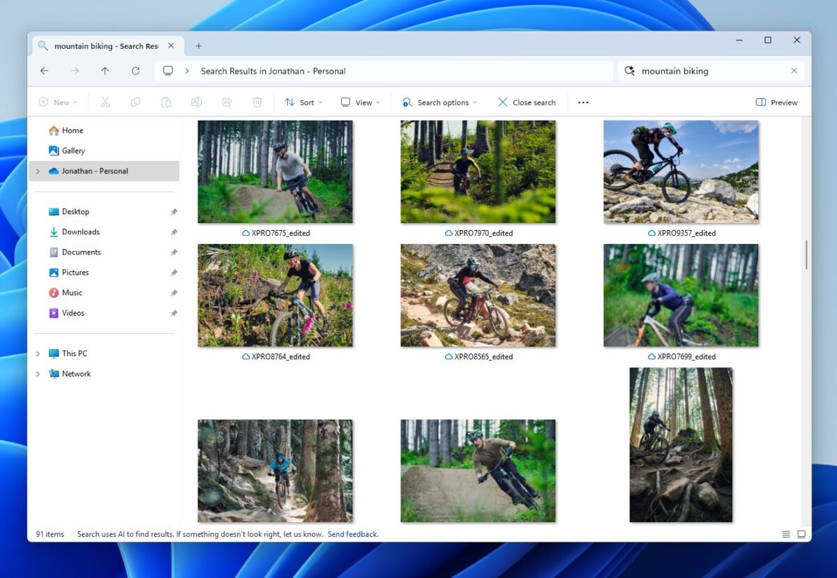 Windows 11 OneDrive Search Photos. Source: Microsoft