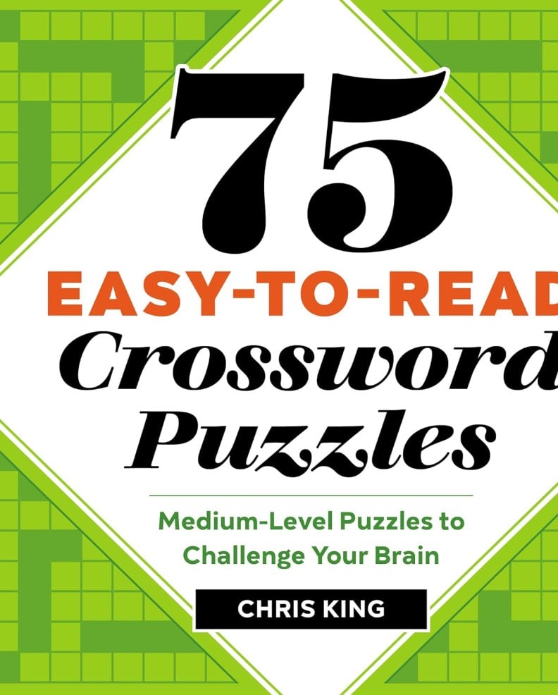 75 Easy To Read Crossword Puzzles