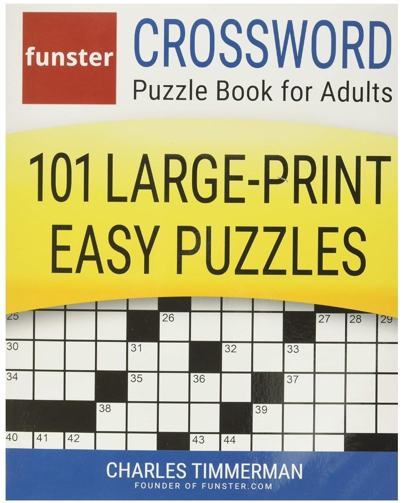 Funster Crossword Puzzle Book for Adults