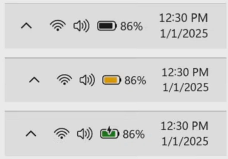 Microsoft Revamps Windows 11 Battery Icon